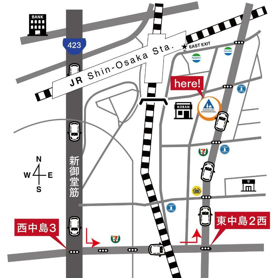 Shin-Osaka Youth Hostel Bagian luar foto